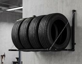 Wiltec Uchwyt scienny do przechowywania opon, nosnosc 130 kg, na 4 kola – zdjęcie 2