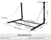 Wiltec Uchwyt scienny do przechowywania opon, nosnosc 130 kg, na 4 kola – zdjęcie 3