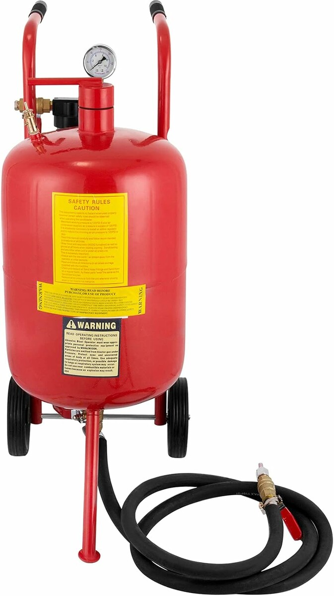 VEVOR Piaskarka kabinowa pneumatyczna 40 l, stalowa, czerwona