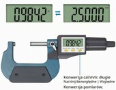 AUTOUTLET Mikrometr cyfrowy zewnetrzny 25-50 mm, wyswietlacz LCD – zdjęcie 4