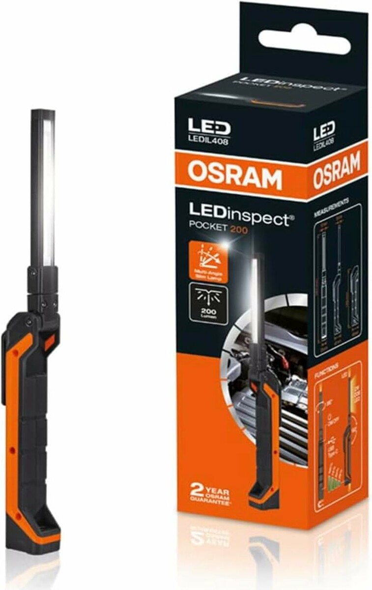 OSRAM LEDinspect POCKET200 Latarka warsztatowa LED ladowalna, magnetyczna