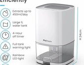 Pro Breeze Osuszacz powietrza elektryczny 1000 ml, cichy, do warsztatu i garazu – zdjęcie 3