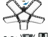 CREATESTAR Lampa warsztatowa LED 120W 12000lm, 5 regulowanych paneli – zdjęcie 1