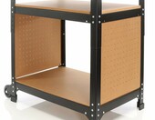 XPOtool Stol warsztatowy ruchomy, regulowana wysokosc 66-82 cm, na kolkach – zdjęcie 2