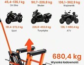 VEVOR Podnosnik motocyklowy hydrauliczny nozycowy, udzwig 680 kg, na kolkach – zdjęcie 2