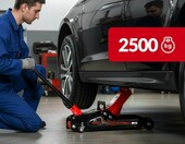 LEHMANN Podnosnik warsztatowy hydrauliczny 2,5T, 85-360 mm, na kolkach – zdjęcie 3