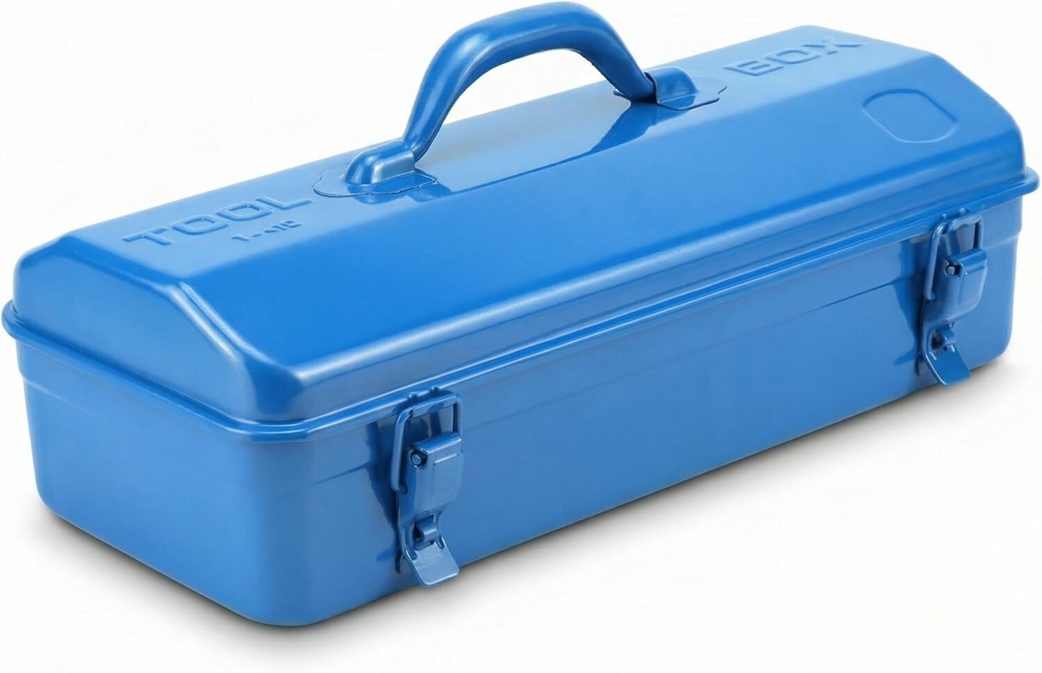 QWORK Skrzynka narzedziowa metalowa 41 cm, niebieska