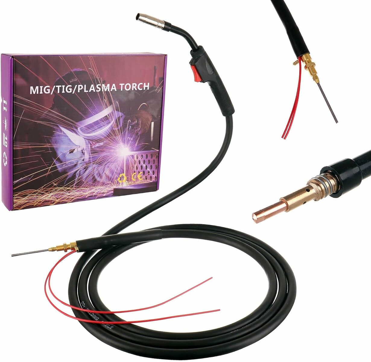 TC TECHNIC Uchwyt spawalniczy MIG MAG MB14 AK, 4m, miedziany przewod