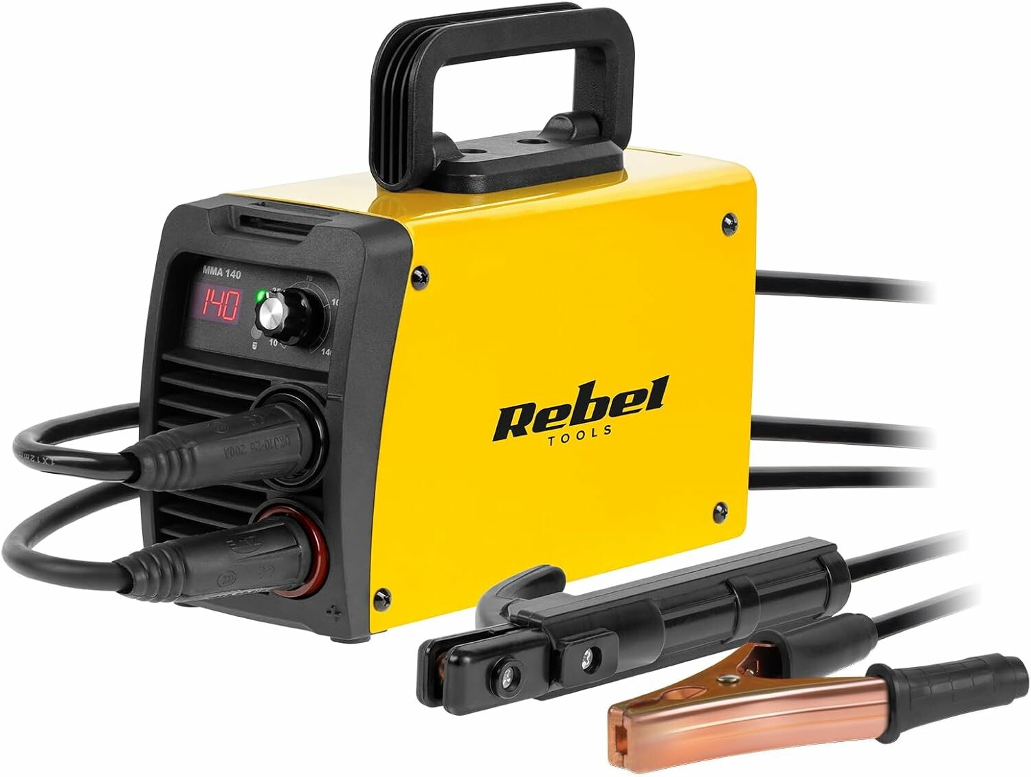 Rebel Electro Inwertor spawalniczy MMA 140A, kompaktowy, wyswietlacz LED