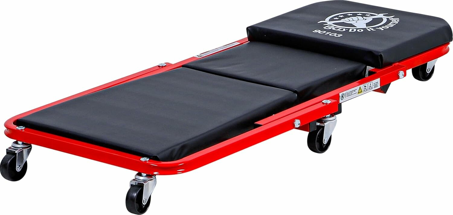 BGS Lezanka warsztatowa 2w1 na kolkach, nosnosc 150 kg