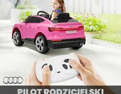 HOMCOM Elektryczny samochod Audi E-tron 12V dla dzieci, pilot 2,4G, rozowy – zdjęcie 4