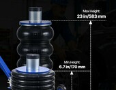 VEVOR Podnosnik pneumatyczny kolumnowy 6T, z kolumna podnoszaca do 673 mm – zdjęcie 2
