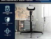 WERKTHOR Podnosnik do skrzyni biegow 500 kg, regulowany 105-185 cm – zdjęcie 2