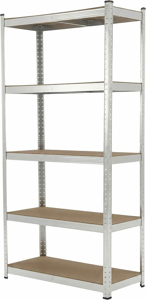PROLINE Regal metalowy warsztatowy 180x90x40 cm, 5 polek, 875 kg, bialy