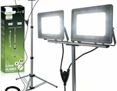 Lumiled Halogen naswietlacz LED 100W 10000lm na statywie teleskopowym, IP65 – zdjęcie 1