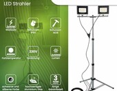 Lumiled Halogen naswietlacz LED 100W 10000lm na statywie teleskopowym, IP65 – zdjęcie 2