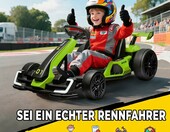 HOMCOM Gokart elektryczny 24V dla dzieci 6-12 lat, 2 silniki, zielony – zdjęcie 4