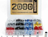 Zestaw tulejek elektrycznych zaciskowych BAURIX 2000 szt., 0,5-10 mm2, DIN 46228-4 – zdjęcie 1