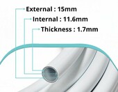 Rura PEX barierowa LavaTap 15 mm, 25 m - do instalacji wody i centralnego ogrzewania – zdjęcie 3