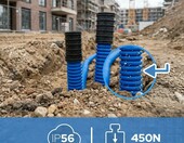 Rura karbowana oslonowa AROT fi 63 mm, 25 m - peszel elektryczny dwuwarstwowy EDO – zdjęcie 2