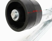 Podpora rolkowa kobylki Wiltec do przyczepy podlodziowej 111 cm, do 800 kg – zdjęcie 3