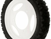 MZA koło tarczowe 12 cali z oponą Heidenau - komplet do skutera Simson SR50/SR80, białe – zdjęcie 2