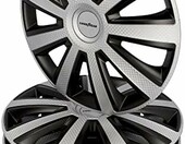 Goodyear Memphis Carbon 16 cali - kołpaki ozdobne do kół, zestaw 4 szt., czarno-srebrne – zdjęcie 4