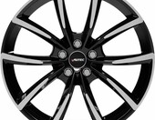 AUTEC ASTANA 18 cali 5x108 - felga aluminiowa 8J ET42, czarna polerowana – zdjęcie 3