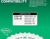 MoovMoov dętka motocyklowa 19 cali wzmocniona - do opon 100/100-19, 120/80-19 i innych – zdjęcie 2