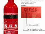 Gasnica samochodowa HP-Autozubehor ABC 1 kg, proszkowa, DIN EN 3, czerwona – zdjęcie 2