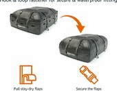 Torba na bagaznik dachowy Amazon Basics 425 l, wodoszczelna, czarna – zdjęcie 2