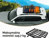 Kosz dachowy Taozhiyy stalowy uniwersalny 140x100 cm, ladownosc 150 kg – zdjęcie 4