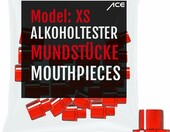 Ustniki ACE XS (Lite) do alkomatow, zestaw 20 sztuk, czerwone – zdjęcie 1