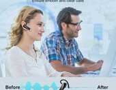 New Bee B41 - sluchawka Bluetooth douszna, zestaw glosnomowiacy, czarna – zdjęcie 3