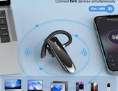 New Bee B41 - sluchawka Bluetooth douszna, zestaw glosnomowiacy, czarna – zdjęcie 4