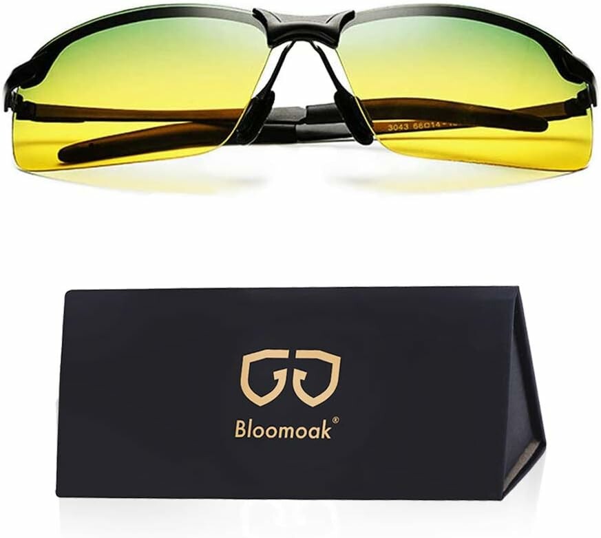 Bloomoak okulary dla kierowcow, polaryzacyjne, UV400, do jazdy dniem i noca