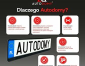 Autodomy - ramki na tablice rejestracyjna, komplet 2 szt., czarne – zdjęcie 3