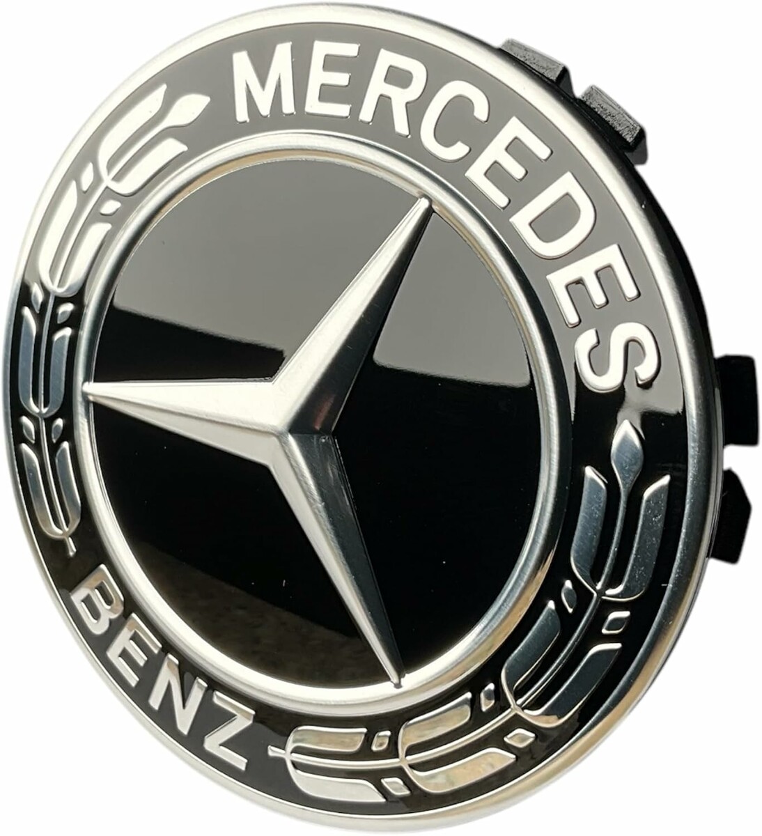 Mercedes-Benz oslona na piaste kola - gwiazda z wiencem laurowym, czarna