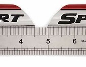 SGW-982 - para odznak samochodowych sportowych, metalowe, czarne – zdjęcie 2