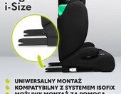 Lionelo Hugo i-Size - fotelik samochodowy 100-150 cm, ISOFIX, Black Carbon – zdjęcie 4
