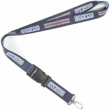 Sparco Martini Racing - smycz do kluczy samochodowych, niebieska