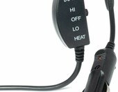 AMiO 03624 - mata grzewcza na fotel samochodowy 12V, czarna – zdjęcie 2