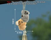 DUSCOKE maskotka samochodowa Koala - pluszowa zawieszka na lusterko – zdjęcie 2