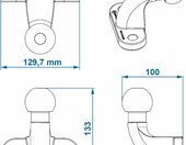 ProPlus 341210 - kula haka holowniczego 50 mm, czarna – zdjęcie 5