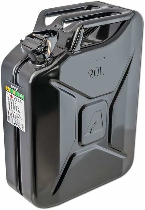 ARNOLD 6011-X1-2002 - metalowy kanister na paliwo 20 l, czarny