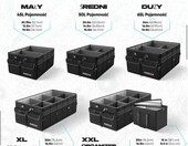 FORTEM - skladany organizer do bagaznika samochodu, czarny, 50 l – zdjęcie 3