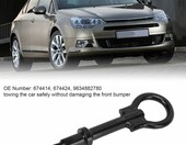 Akozon 674414 - ucho holownicze przednie do samochodu, stop stali – zdjęcie 3
