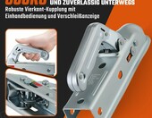 GEARMONSTER WW8-G - kompletny hak holowniczy z kula 50 mm, 800 kg – zdjęcie 2