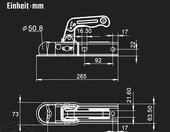 GEARMONSTER WW8-G - kompletny hak holowniczy z kula 50 mm, 800 kg – zdjęcie 5