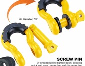 FreeTec - szekle D 4,75 t offroad, zestaw 4 szt., zolte – zdjęcie 5